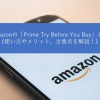 Amazonの「Prime Try Before You Buy」とは《使い方やメリット、注意点を解説！》
