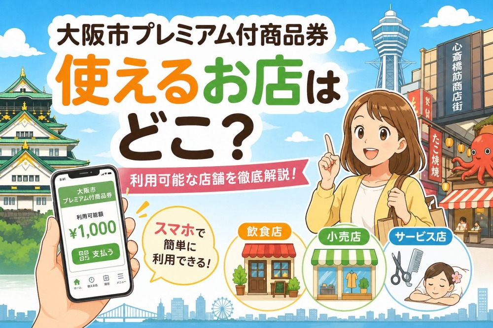 大阪市プレミアム商品券が使えるスーパー・店舗完全ガイド