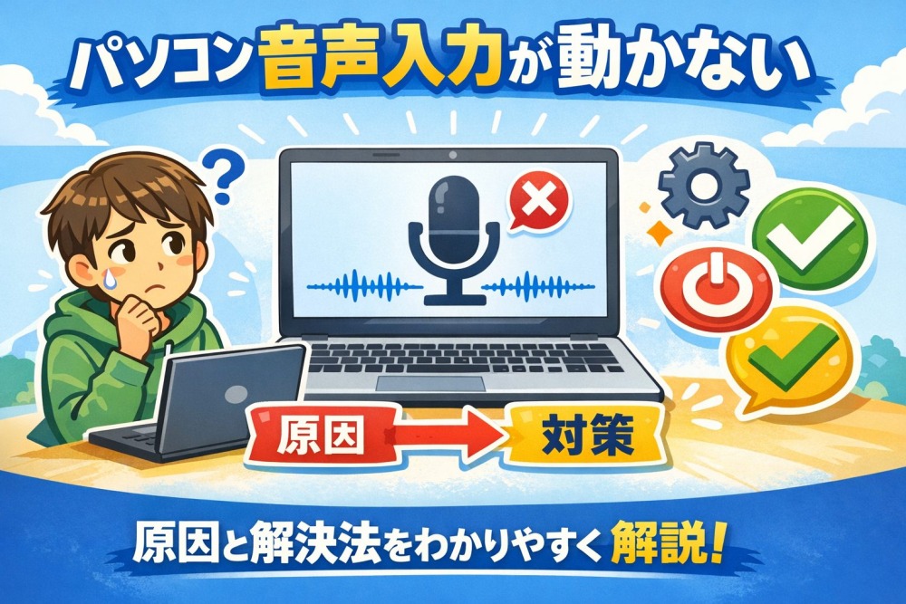 パソコンの音声入力ができない時の完全解決ガイド