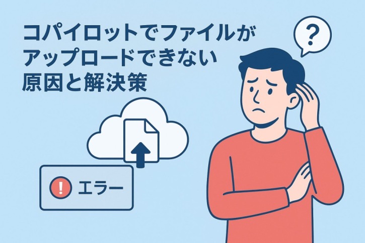 Copilotでファイルアップロードできない時の原因と解決策