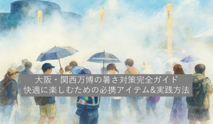 大阪・関西万博の暑さ対策完全ガイド：快適に楽しむための必携アイテム&実践方法