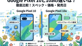 Google Pixel 10と10aの違いを徹底比較!どちらを買うべき?【2026年最新版】