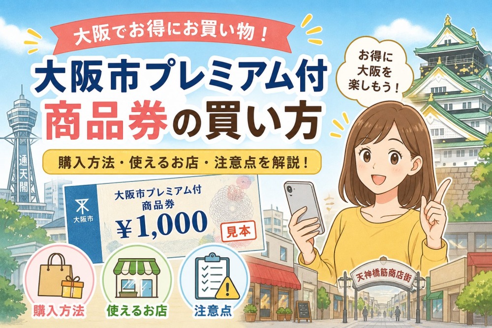 大阪市プレミアム商品券の買い方・購入方法を徹底解説