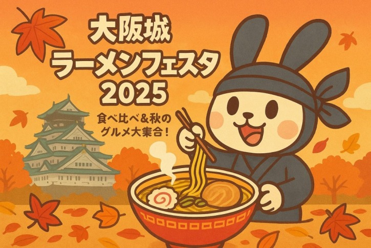 シノビーもぐもぐパーク 大阪城ラーメンフェスタ2025完全ガイド|開催日時・場所・参加方法を徹底解説