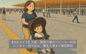 【完全ガイド】大阪・関西万博のベビーカー利用｜レンタル・持ち込み・優先入場まで徹底解説