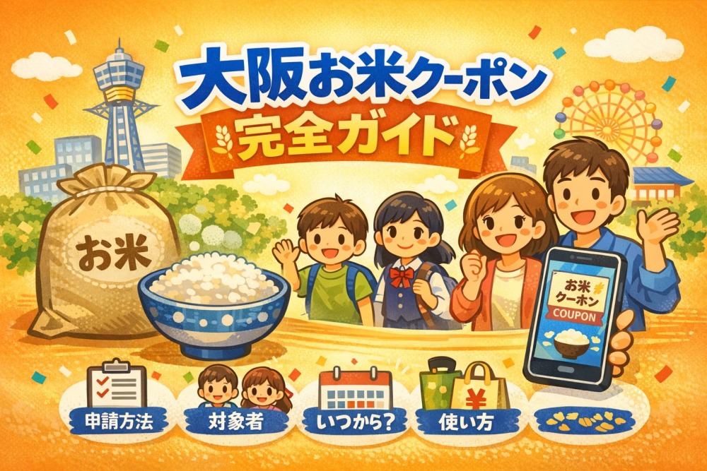 大阪お米券（お米クーポン）完全ガイド｜申請方法・使い方・使える店まとめ
