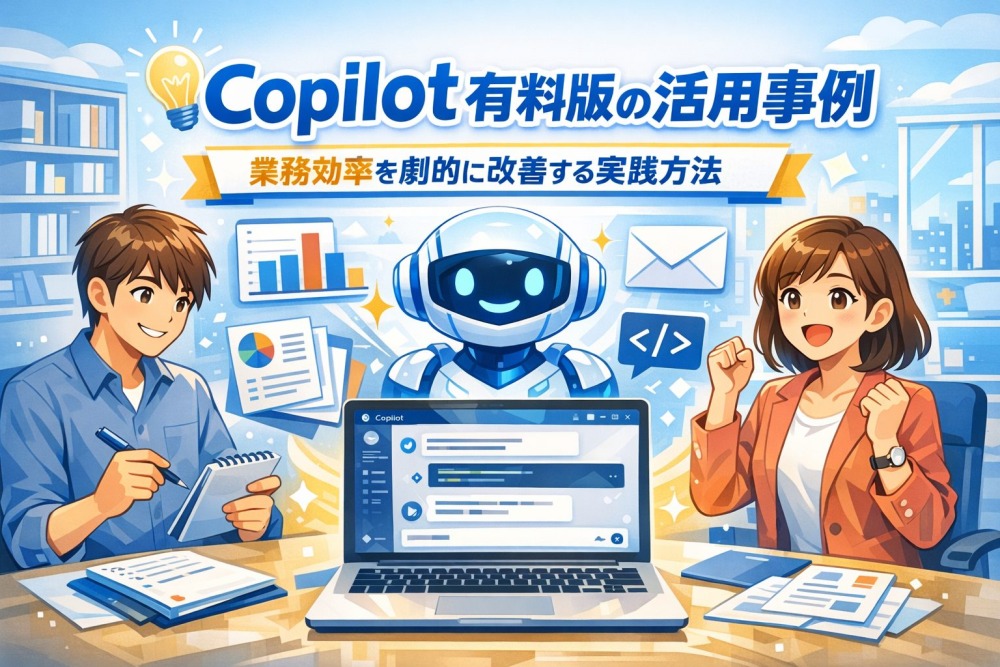 Copilot有料版の活用事例を徹底解説!業務効率を劇的に改善する実践方法
