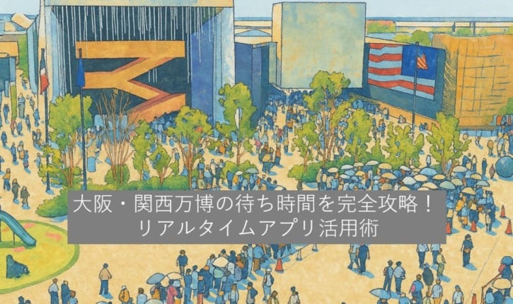 大阪・関西万博の待ち時間を完全攻略！リアルタイムアプリ活用術
